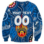 Personalised NAIDOC Week 2024 Geelong Cats Sweatshirt Australian Aboriginal Hand Painting