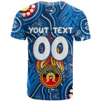 Personalised NAIDOC Week 2024 Geelong Cats T Shirt Australian Aboriginal Hand Painting