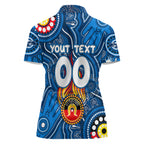 Personalised NAIDOC Week 2024 Geelong Cats Women Polo Shirt Australian Aboriginal Hand Painting