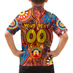 Personalised NAIDOC Week 2024 Gold Coast Suns Hawaiian Shirt Australian Aboriginal Hand Painting