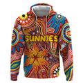 Personalised NAIDOC Week 2024 Gold Coast Suns Hoodie Australian Aboriginal Hand Painting