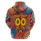 Personalised NAIDOC Week 2024 Gold Coast Suns Hoodie Australian Aboriginal Hand Painting