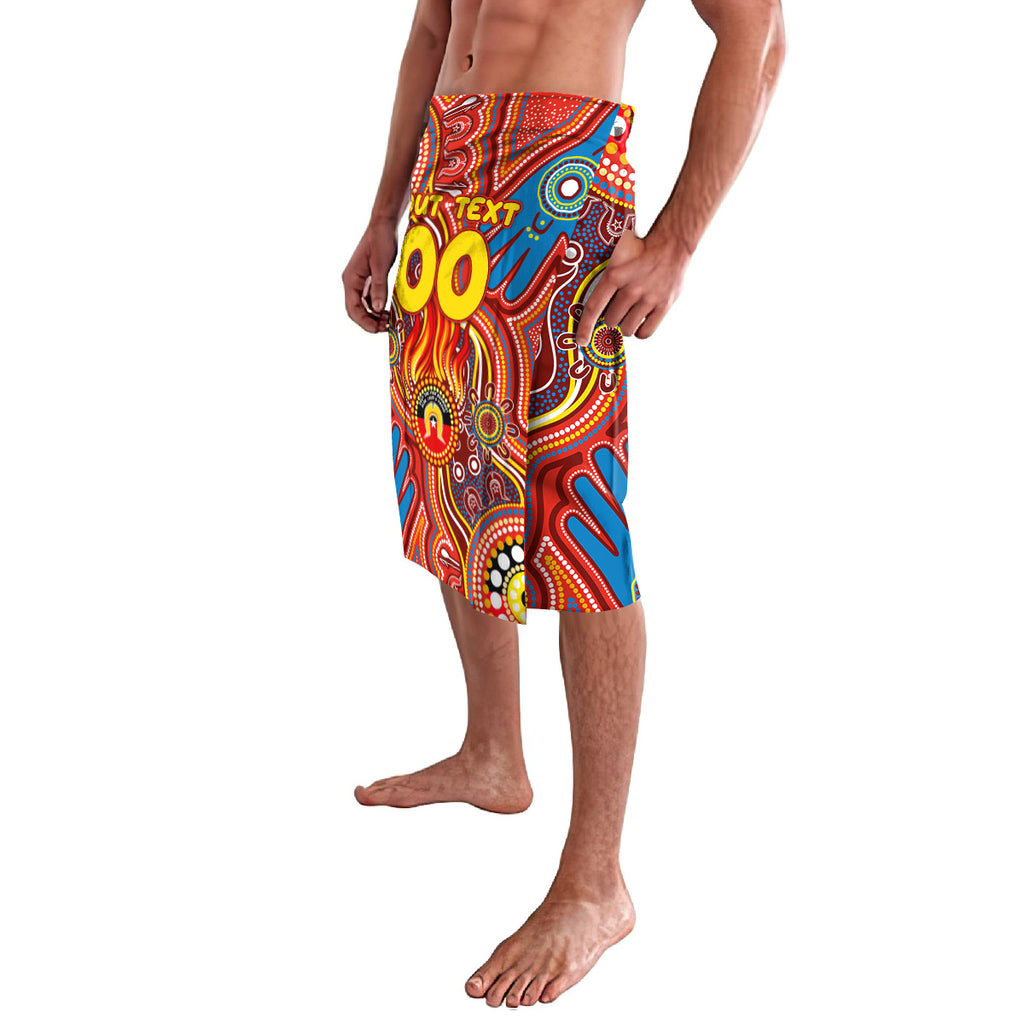 Personalised NAIDOC Week 2024 Gold Coast Suns Lavalava Australian Aboriginal Hand Painting