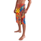 Personalised NAIDOC Week 2024 Gold Coast Suns Lavalava Australian Aboriginal Hand Painting