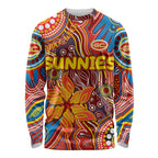 Personalised NAIDOC Week 2024 Gold Coast Suns Long Sleeve Shirt Australian Aboriginal Hand Painting