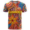 Personalised NAIDOC Week 2024 Gold Coast Suns T Shirt Australian Aboriginal Hand Painting