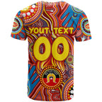 Personalised NAIDOC Week 2024 Gold Coast Suns T Shirt Australian Aboriginal Hand Painting