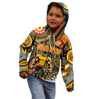 Personalised NAIDOC Week 2024 GWS Giants Kid Hoodie Australian Aboriginal Hand Painting