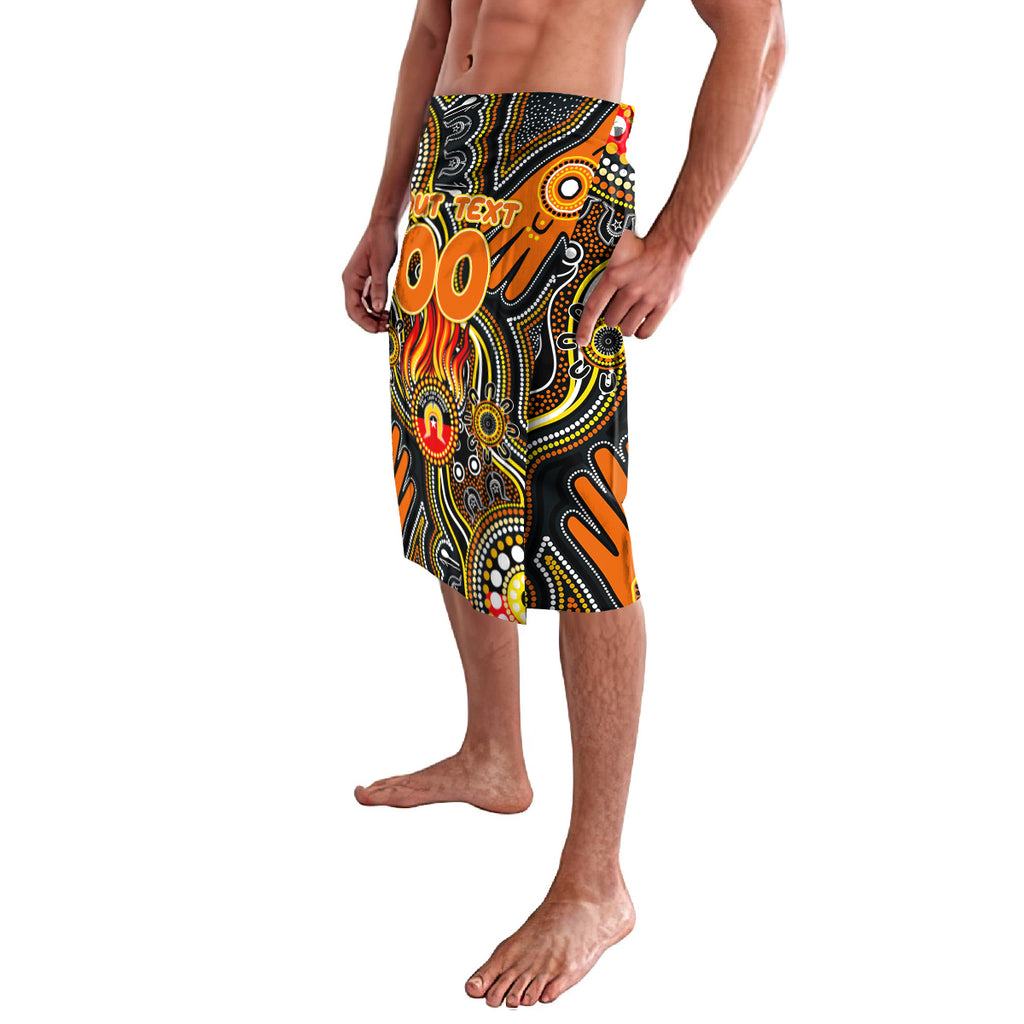Personalised NAIDOC Week 2024 GWS Giants Lavalava Australian Aboriginal Hand Painting