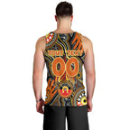 Personalised NAIDOC Week 2024 GWS Giants Men Tank Top Australian Aboriginal Hand Painting