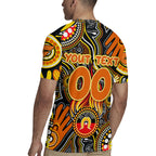Personalised NAIDOC Week 2024 GWS Giants Rugby Jersey Australian Aboriginal Hand Painting
