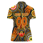 Personalised NAIDOC Week 2024 GWS Giants Women Polo Shirt Australian Aboriginal Hand Painting