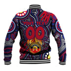 Personalised NAIDOC Week 2024 North Melbourne Kangaroos Baseball Jacket Australian Aboriginal Hand Painting