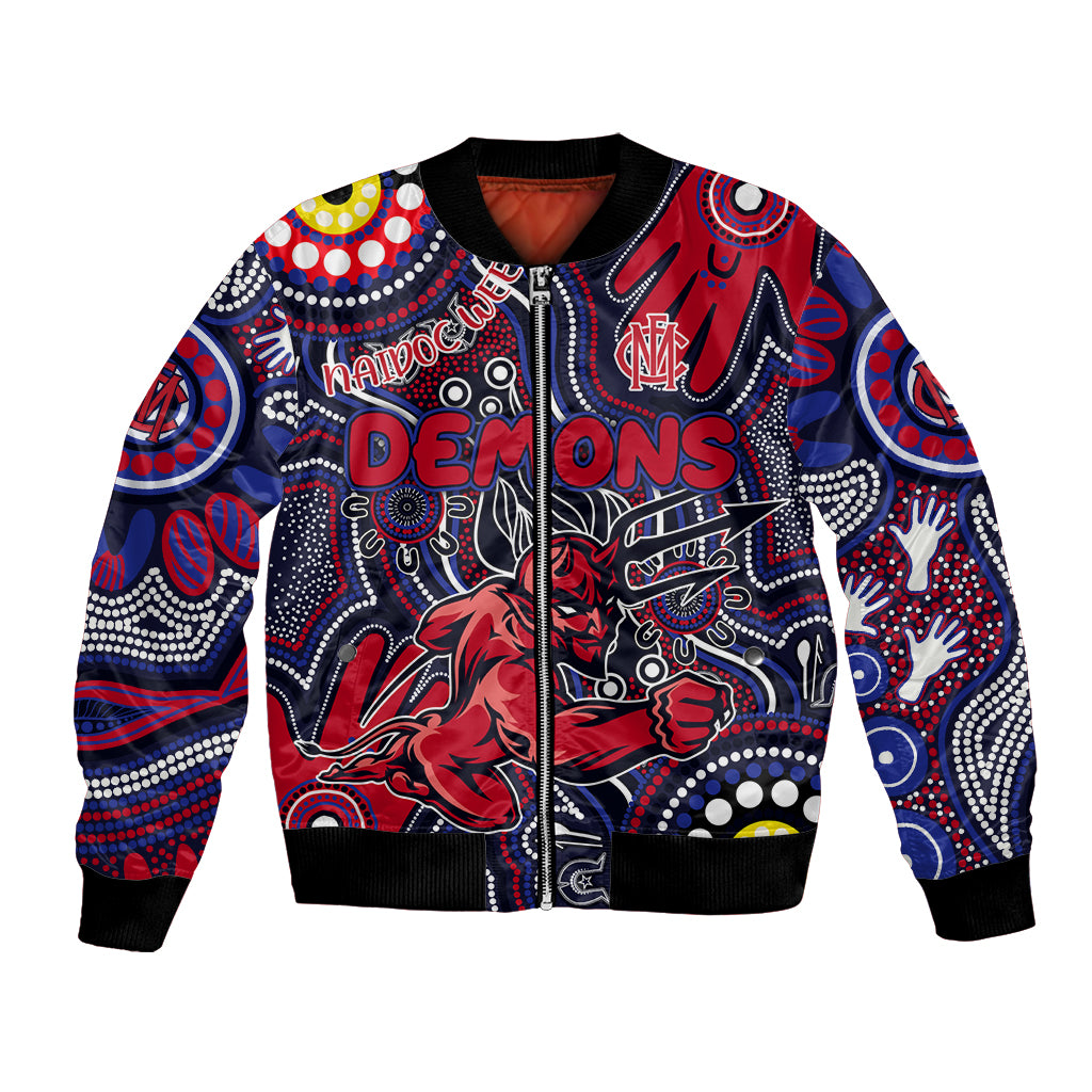 Personalised NAIDOC Week 2024 North Melbourne Kangaroos Bomber Jacket Australian Aboriginal Hand Painting