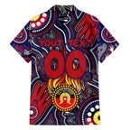 Personalised NAIDOC Week 2024 North Melbourne Kangaroos Hawaiian Shirt Australian Aboriginal Hand Painting