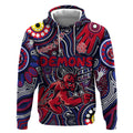 Personalised NAIDOC Week 2024 North Melbourne Kangaroos Hoodie Australian Aboriginal Hand Painting