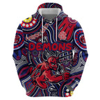 Personalised NAIDOC Week 2024 North Melbourne Kangaroos Hoodie Australian Aboriginal Hand Painting
