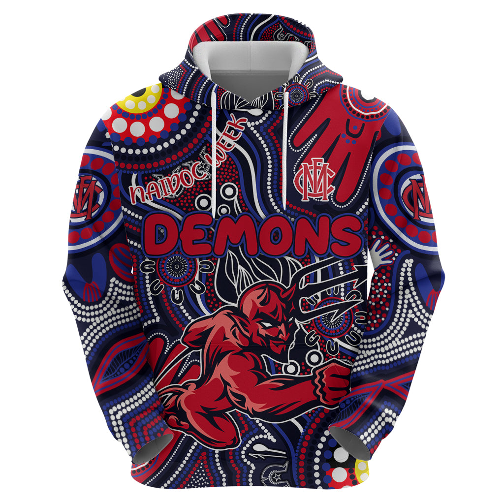 Personalised NAIDOC Week 2024 North Melbourne Kangaroos Hoodie Australian Aboriginal Hand Painting