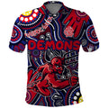 Personalised NAIDOC Week 2024 North Melbourne Kangaroos Polo Shirt Australian Aboriginal Hand Painting
