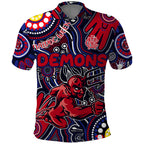 Personalised NAIDOC Week 2024 North Melbourne Kangaroos Polo Shirt Australian Aboriginal Hand Painting
