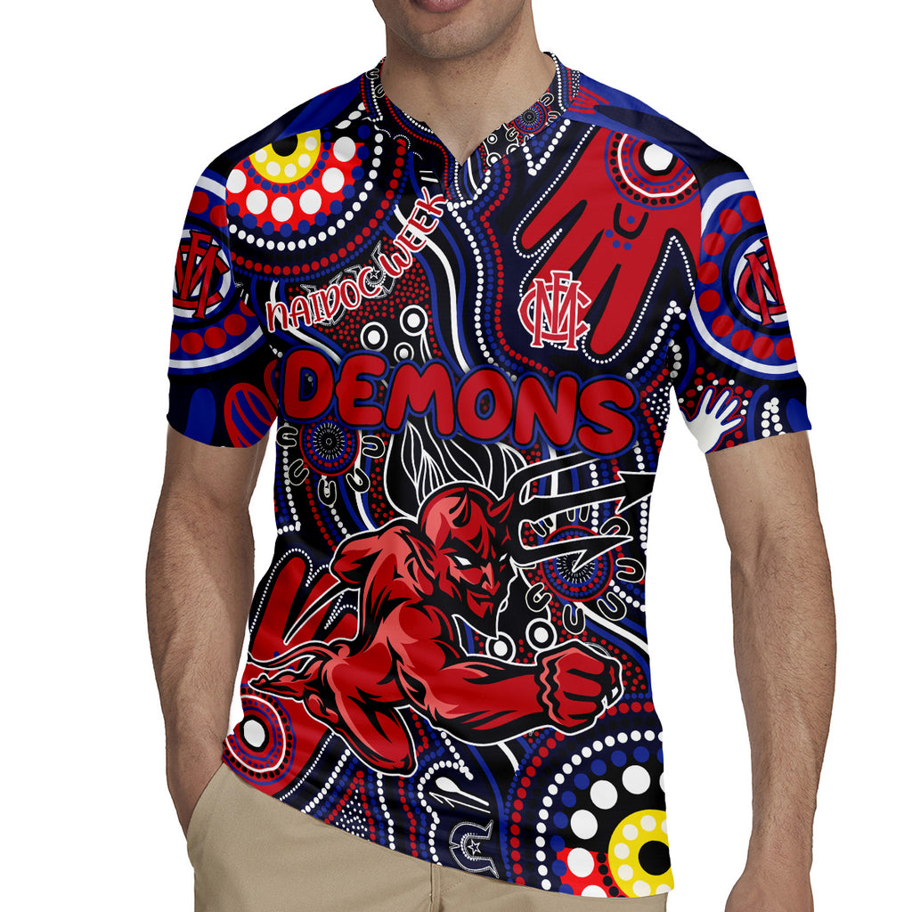 Personalised NAIDOC Week 2024 North Melbourne Kangaroos Rugby Jersey Australian Aboriginal Hand Painting