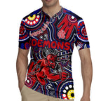 Personalised NAIDOC Week 2024 North Melbourne Kangaroos Rugby Jersey Australian Aboriginal Hand Painting