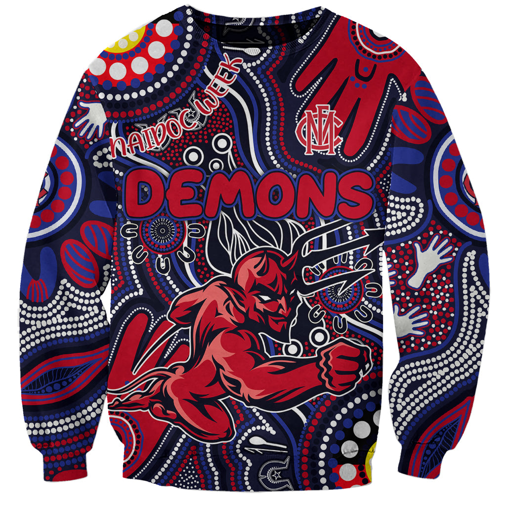 Personalised NAIDOC Week 2024 North Melbourne Kangaroos Sweatshirt Australian Aboriginal Hand Painting