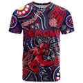 Personalised NAIDOC Week 2024 North Melbourne Kangaroos T Shirt Australian Aboriginal Hand Painting