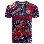 Personalised NAIDOC Week 2024 North Melbourne Kangaroos T Shirt Australian Aboriginal Hand Painting