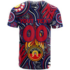 Personalised NAIDOC Week 2024 North Melbourne Kangaroos T Shirt Australian Aboriginal Hand Painting