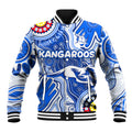 Personalised NAIDOC Week 2024 Melbourne Demons Baseball Jacket Australian Aboriginal Hand Painting