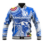Personalised NAIDOC Week 2024 Melbourne Demons Baseball Jacket Australian Aboriginal Hand Painting