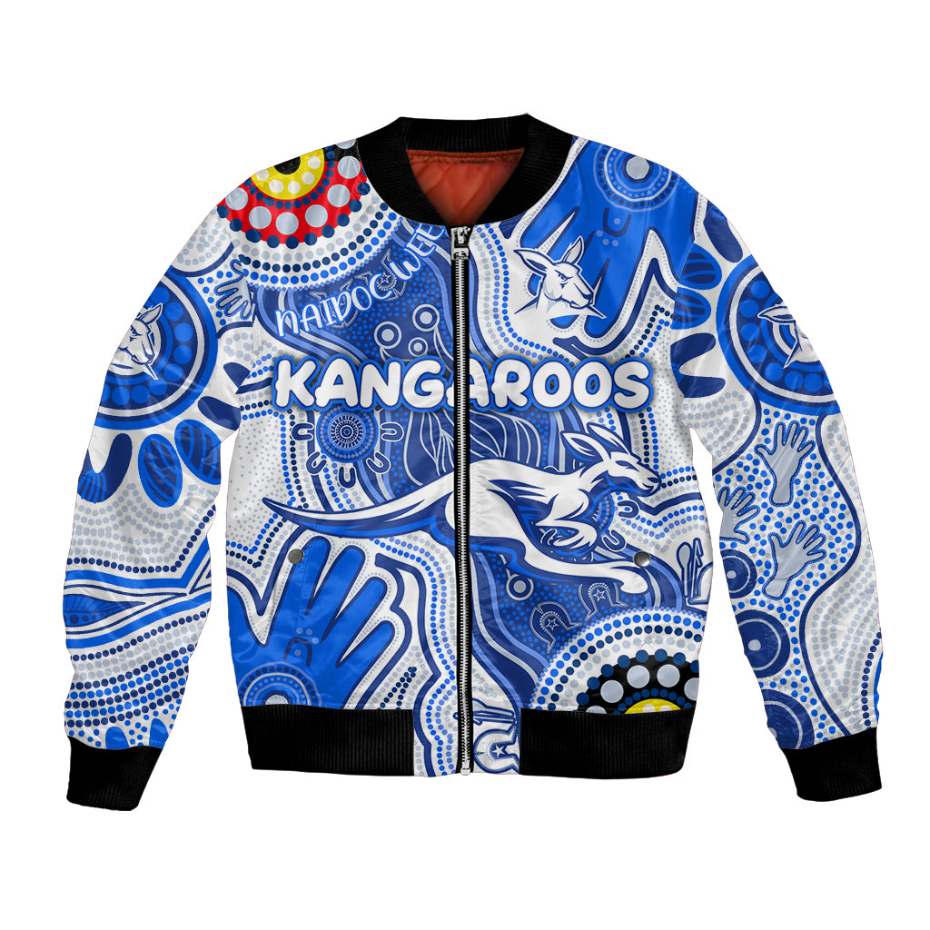 Personalised NAIDOC Week 2024 Melbourne Demons Bomber Jacket Australian Aboriginal Hand Painting