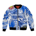 Personalised NAIDOC Week 2024 Melbourne Demons Bomber Jacket Australian Aboriginal Hand Painting