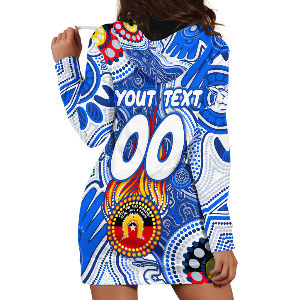 Personalised NAIDOC Week 2024 Melbourne Demons Hoodie Dress Australian Aboriginal Hand Painting