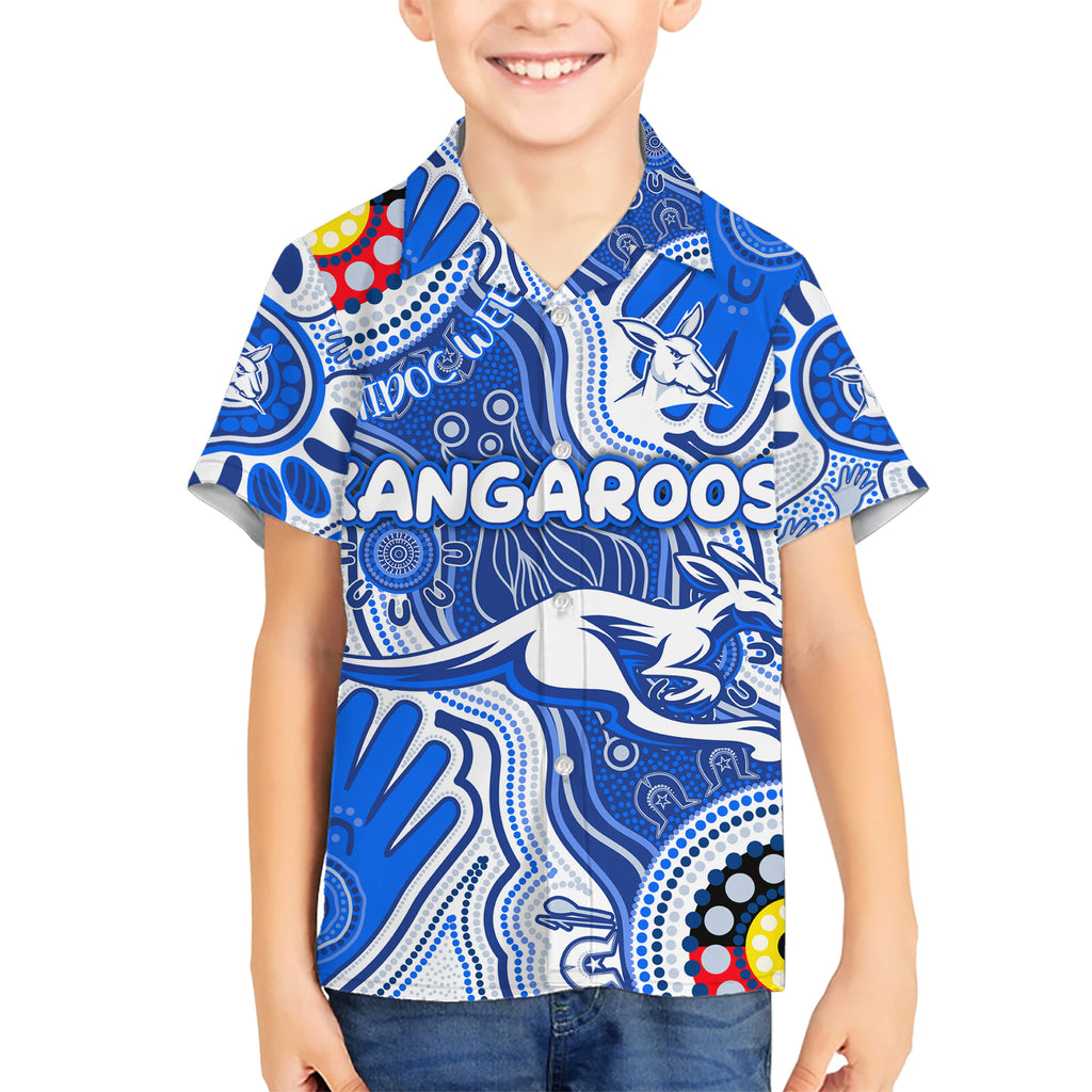 Personalised NAIDOC Week 2024 Melbourne Demons Kid Hawaiian Shirt Australian Aboriginal Hand Painting