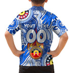 Personalised NAIDOC Week 2024 Melbourne Demons Kid Hawaiian Shirt Australian Aboriginal Hand Painting
