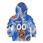Personalised NAIDOC Week 2024 Melbourne Demons Kid Hoodie Australian Aboriginal Hand Painting