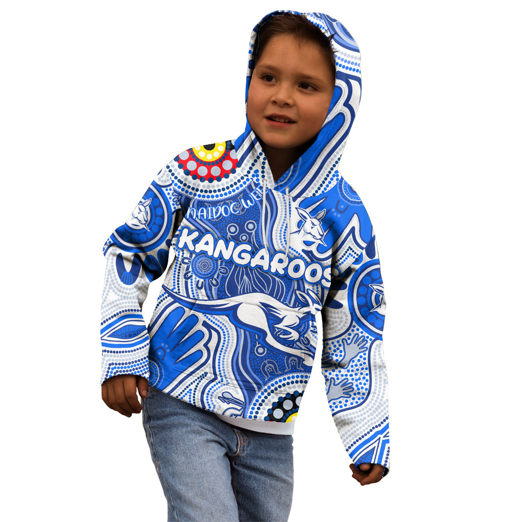 Personalised NAIDOC Week 2024 Melbourne Demons Kid Hoodie Australian Aboriginal Hand Painting