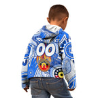 Personalised NAIDOC Week 2024 Melbourne Demons Kid Hoodie Australian Aboriginal Hand Painting