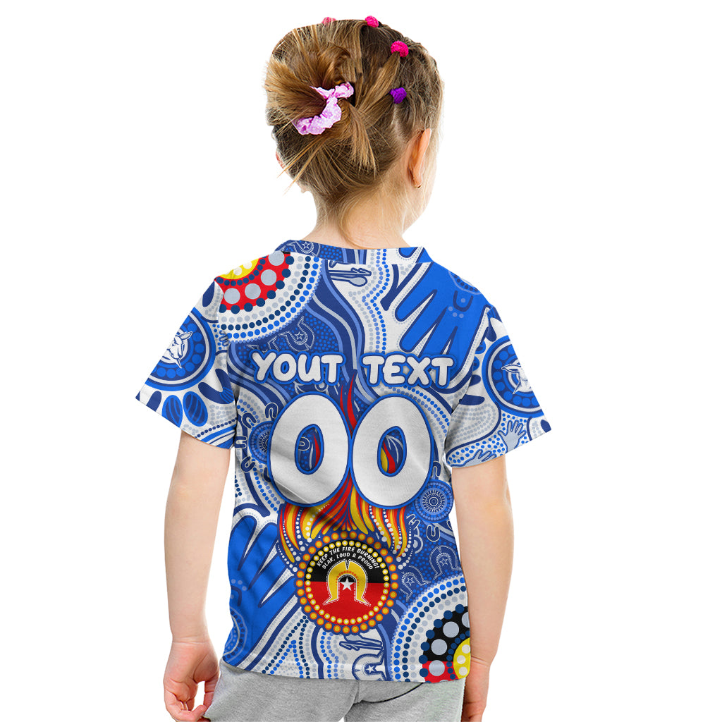 Personalised NAIDOC Week 2024 Melbourne Demons Kid T Shirt Australian Aboriginal Hand Painting
