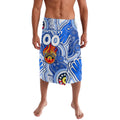 Personalised NAIDOC Week 2024 Melbourne Demons Lavalava Australian Aboriginal Hand Painting