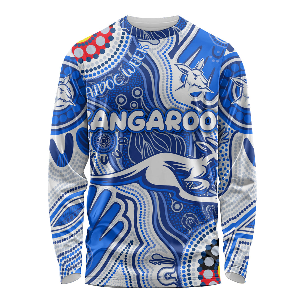 Personalised NAIDOC Week 2024 Melbourne Demons Long Sleeve Shirt Australian Aboriginal Hand Painting