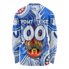 Personalised NAIDOC Week 2024 Melbourne Demons Long Sleeve Shirt Australian Aboriginal Hand Painting