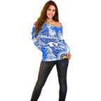 Personalised NAIDOC Week 2024 Melbourne Demons Off Shoulder Sweater Australian Aboriginal Hand Painting