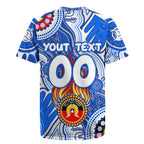 Personalised NAIDOC Week 2024 Melbourne Demons Rugby Jersey Australian Aboriginal Hand Painting