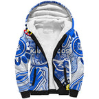 Personalised NAIDOC Week 2024 Melbourne Demons Sherpa Hoodie Australian Aboriginal Hand Painting