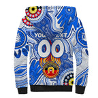 Personalised NAIDOC Week 2024 Melbourne Demons Sherpa Hoodie Australian Aboriginal Hand Painting