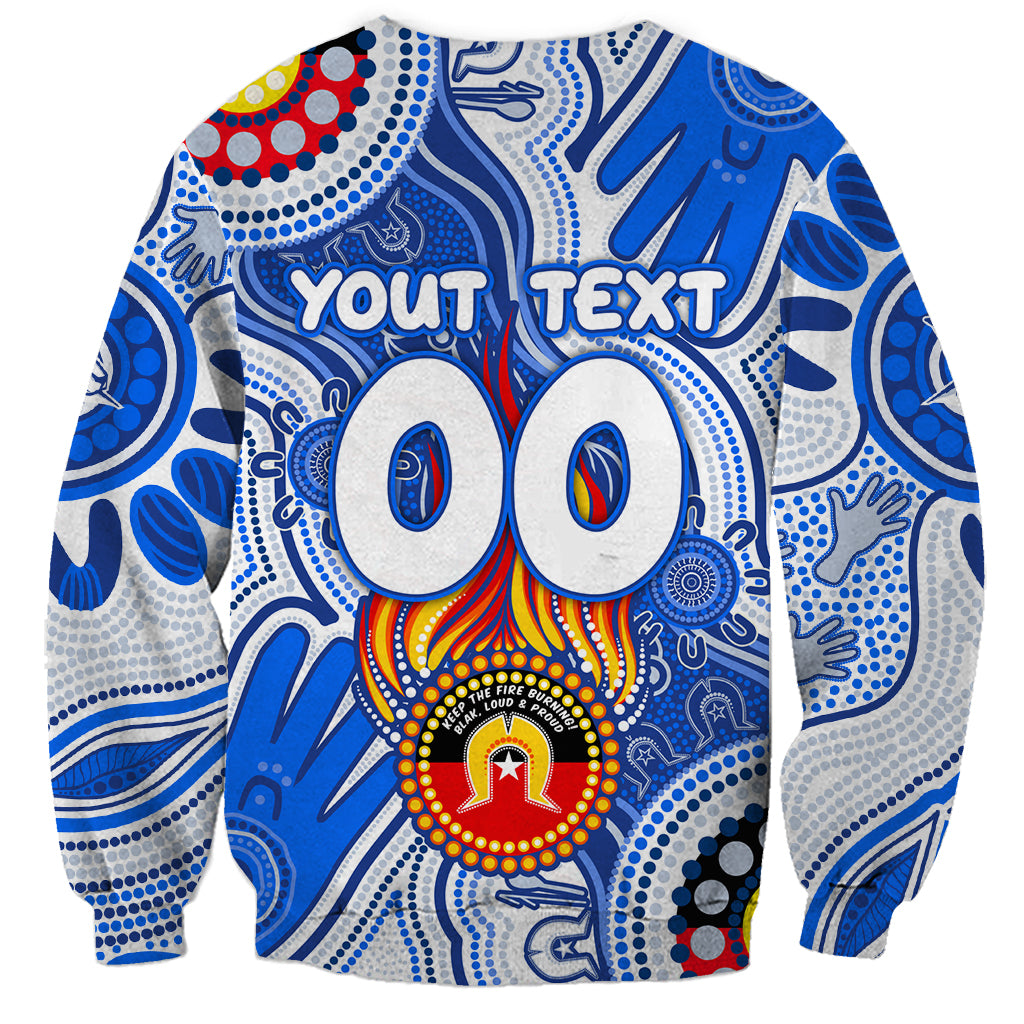 Personalised NAIDOC Week 2024 Melbourne Demons Sweatshirt Australian Aboriginal Hand Painting