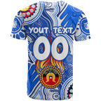 Personalised NAIDOC Week 2024 Melbourne Demons T Shirt Australian Aboriginal Hand Painting